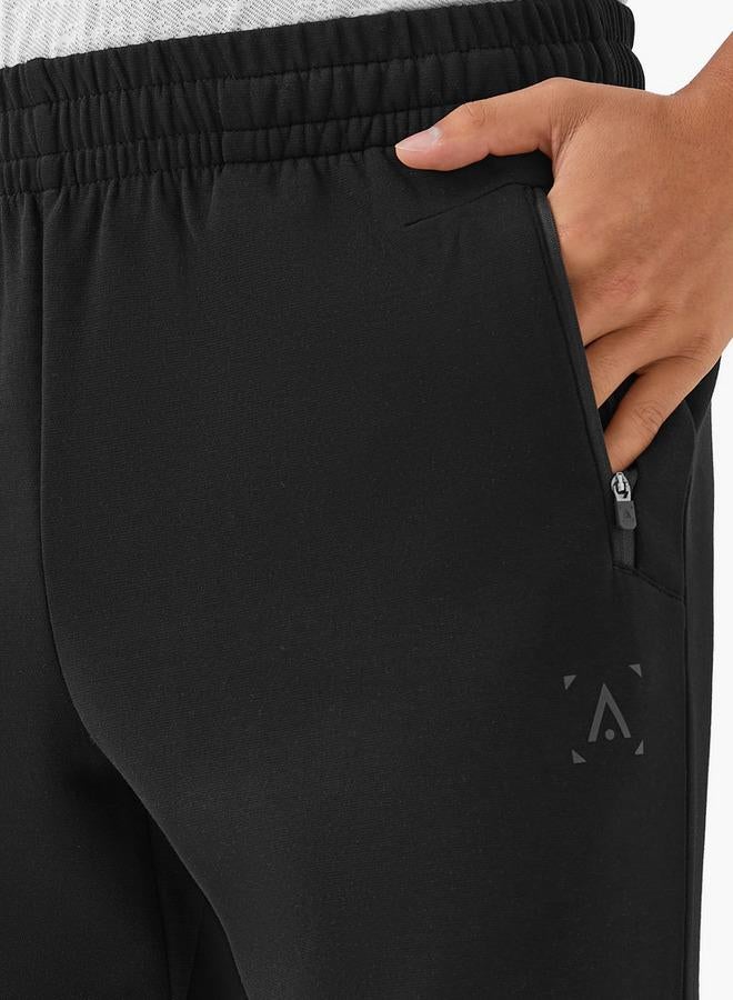 Active Men Regular Fit Joggers with Zipper Pockets - Image 4